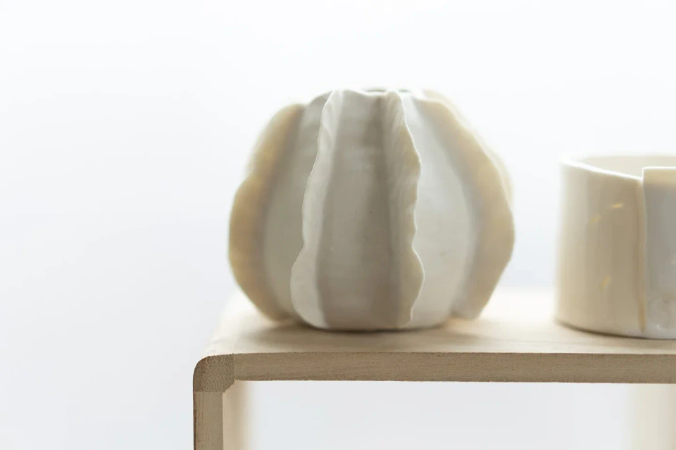 Een sculpturale vaas